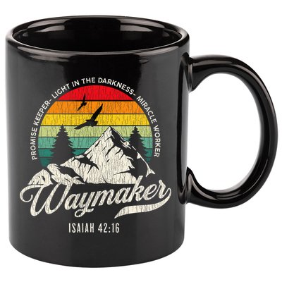 Waymaker Promise Keeper Miracle Worker Christian 11oz C Handle Ceramic Mug