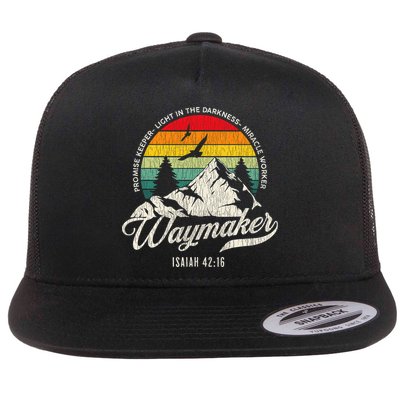 Waymaker Promise Keeper Miracle Worker Christian Flatbill Hat