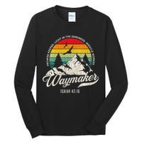 Waymaker Promise Keeper Miracle Worker Christian Tall Long Sleeve T-Shirt
