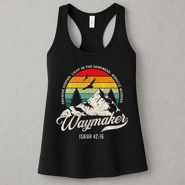 Waymaker Promise Keeper Miracle Worker Christian Womens Tank Top