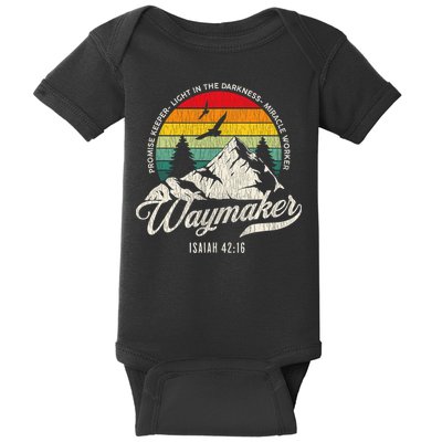 Waymaker Promise Keeper Miracle Worker Christian Baby Bodysuit