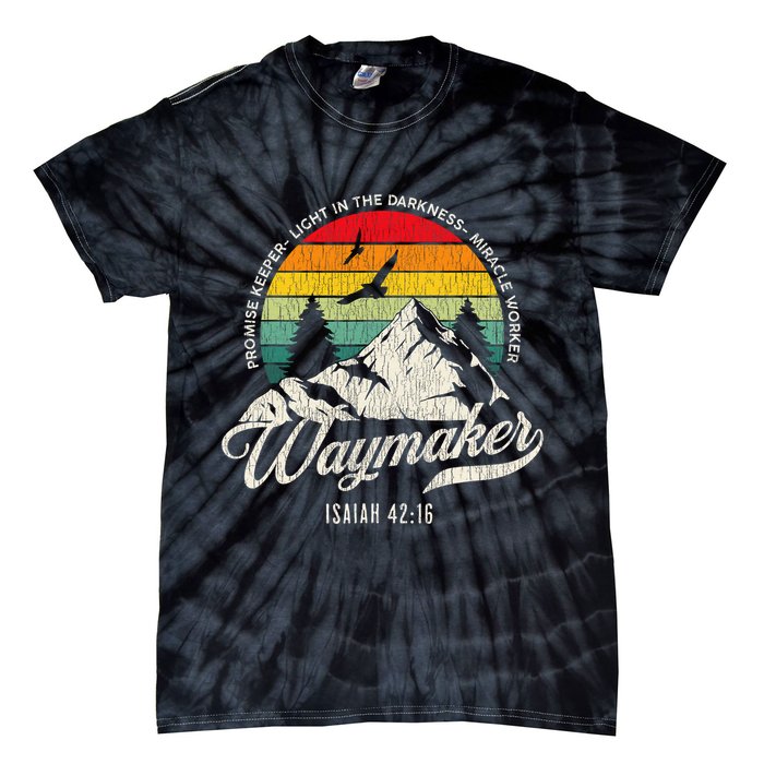 Waymaker Promise Keeper Miracle Worker Christian Tie-Dye T-Shirt