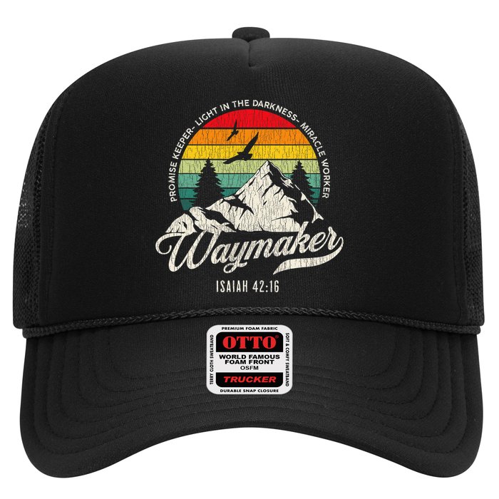 Waymaker Promise Keeper Miracle Worker Christian Trucker Hat