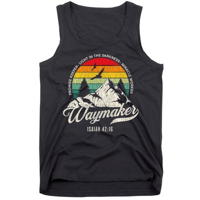 Waymaker Promise Keeper Miracle Worker Christian Tank Top