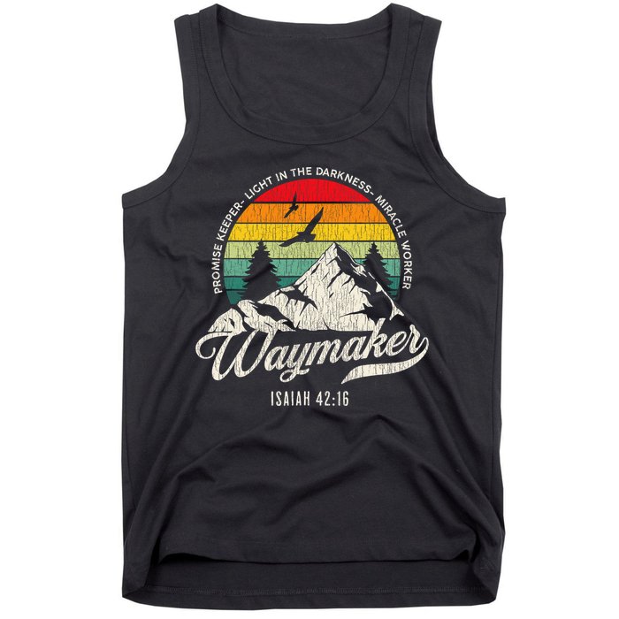Waymaker Promise Keeper Miracle Worker Christian Tank Top