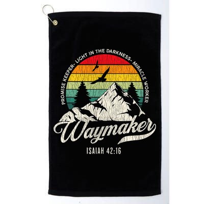 Waymaker Promise Keeper Miracle Worker Christian Golf Towel