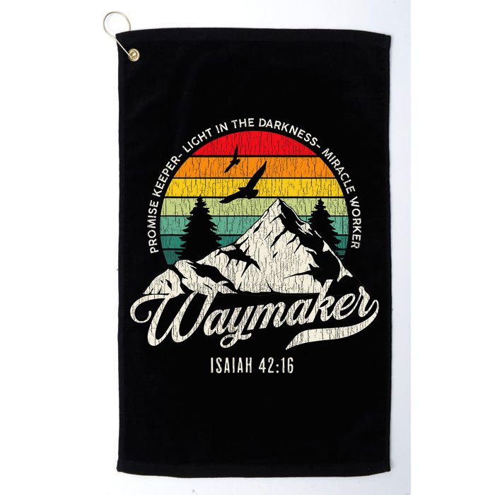 Waymaker Promise Keeper Miracle Worker Christian Golf Towel