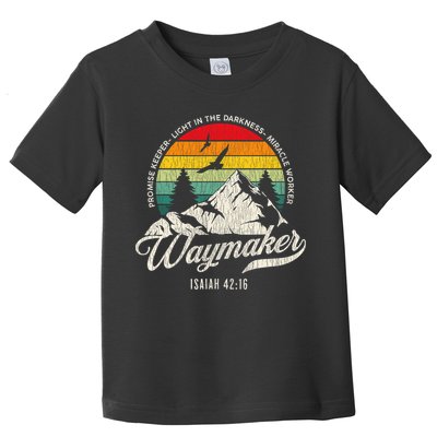 Waymaker Promise Keeper Miracle Worker Christian Toddler T-Shirt