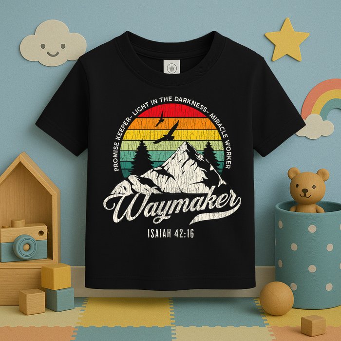 Waymaker Promise Keeper Miracle Worker Christian Toddler T-Shirt