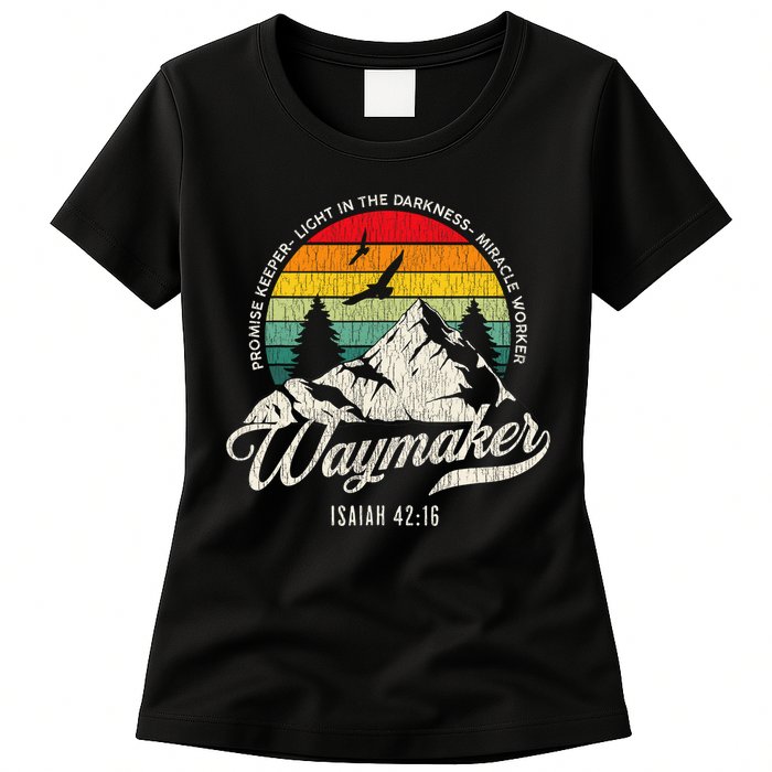 Waymaker Promise Keeper Miracle Worker Christian Womens T-Shirt