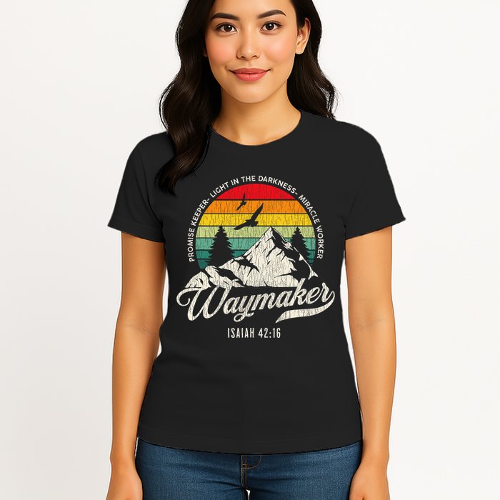 Waymaker Promise Keeper Miracle Worker Christian Womens T-Shirt