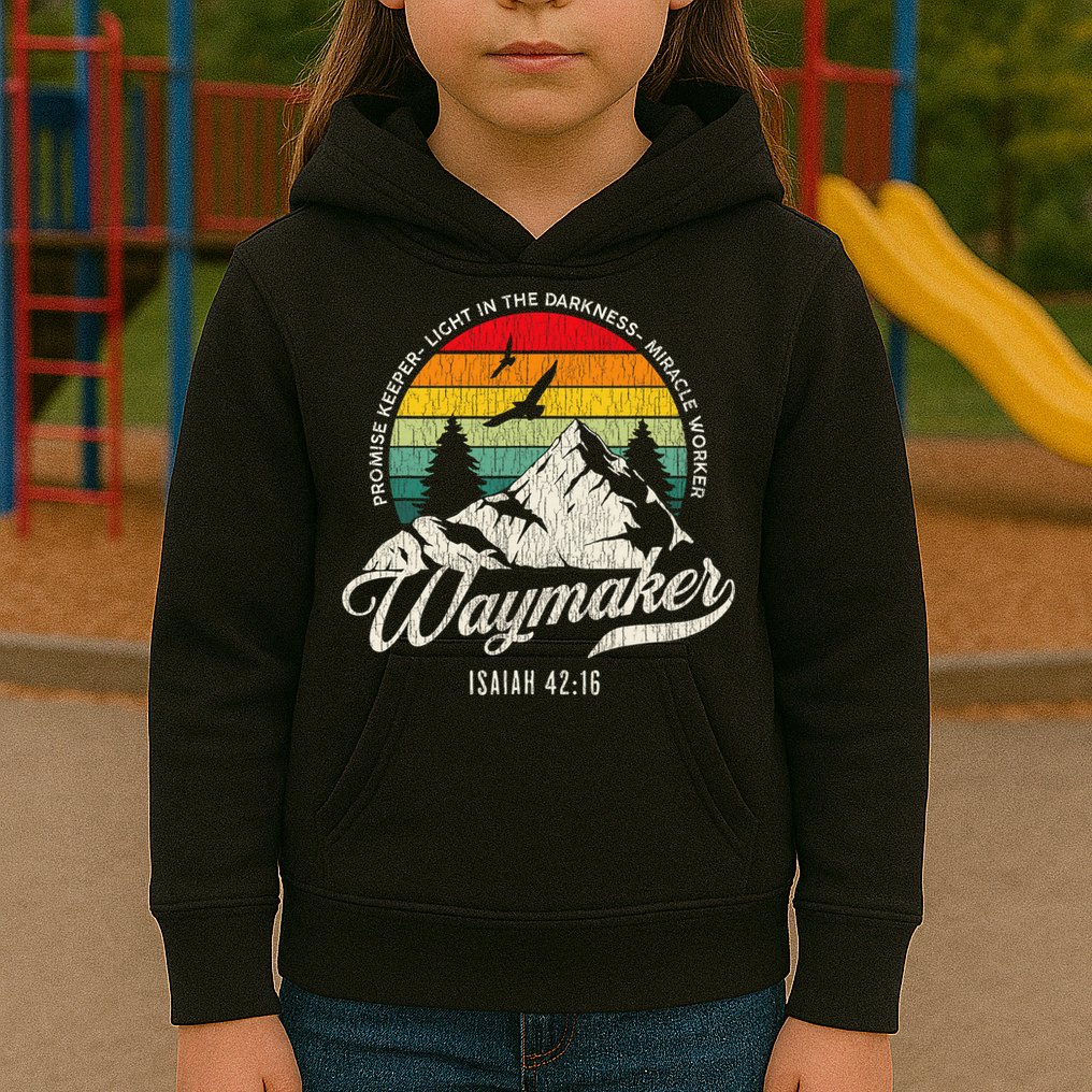 Waymaker Promise Keeper Miracle Worker Christian Kids Hoodie