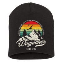 Waymaker Promise Keeper Miracle Worker Christian Short Acrylic Beanie