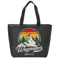 Waymaker Promise Keeper Miracle Worker Christian Zip Tote Bag