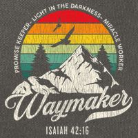 Waymaker Promise Keeper Miracle Worker Christian Cotton Canvas Backpack