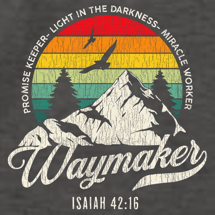 Waymaker Promise Keeper Miracle Worker Christian Vector Backpack