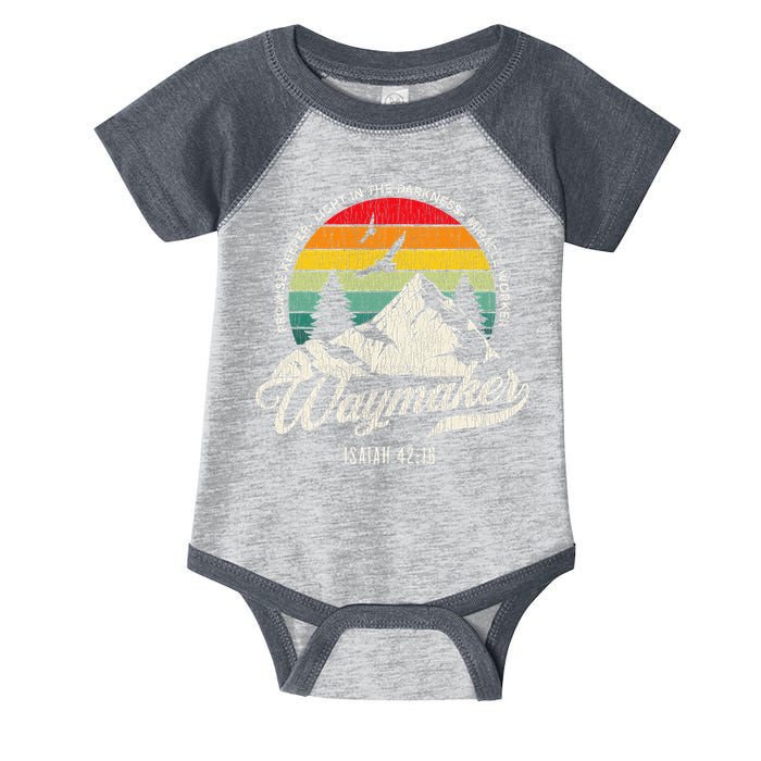 Waymaker Promise Keeper Miracle Worker Christian Infant Baby Jersey Bodysuit