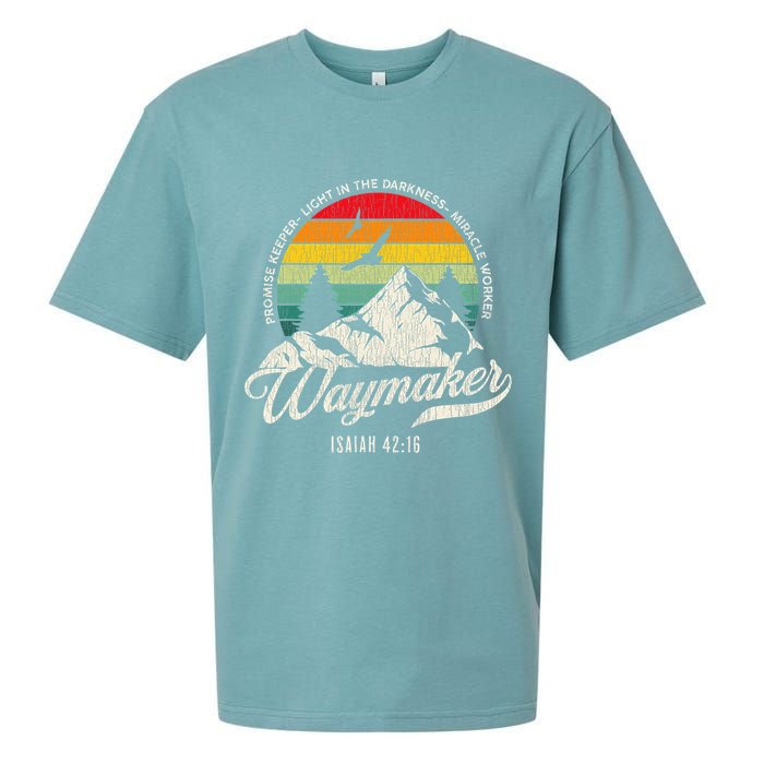 Waymaker Promise Keeper Miracle Worker Christian Sueded Cloud Jersey T-Shirt