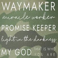 Waymaker Promise Keeper Miracle Worker Christian Legacy Tie Dye Trucker Hat