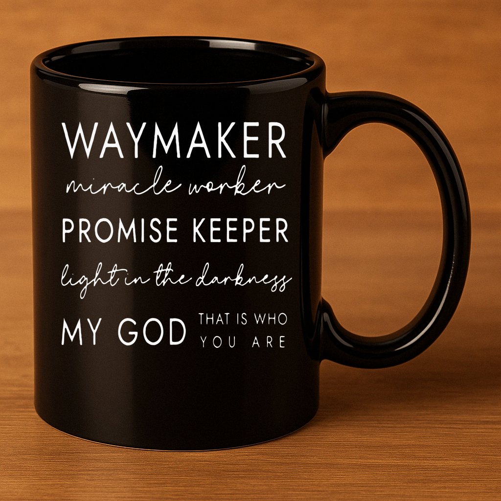 Waymaker Promise Keeper Miracle Worker Christian 11oz C Handle Ceramic Mug