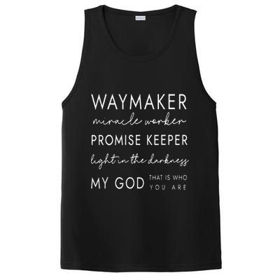Waymaker Promise Keeper Miracle Worker Christian PosiCharge Competitor Tank