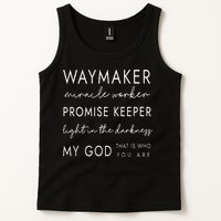 Waymaker Promise Keeper Miracle Worker Christian Tank Top