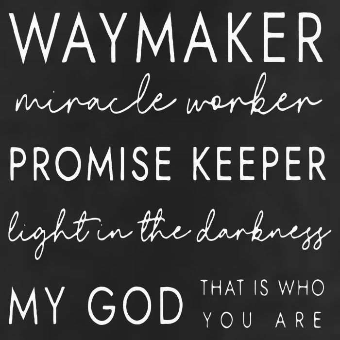 Waymaker Promise Keeper Miracle Worker Christian Golf Towel
