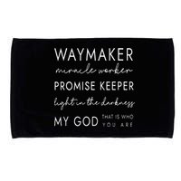 Waymaker Promise Keeper Miracle Worker Christian Microfiber Hand Towel