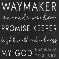 Waymaker Promise Keeper Miracle Worker Christian Microfiber Hand Towel