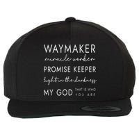 Waymaker Promise Keeper Miracle Worker Christian Wool Snapback Cap