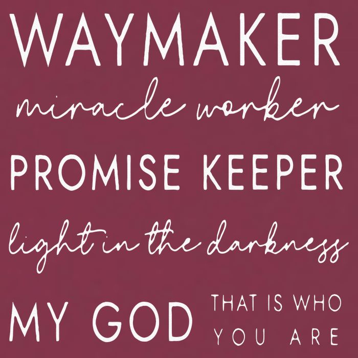 Waymaker Promise Keeper Miracle Worker Christian 16oz Travel Tumbler