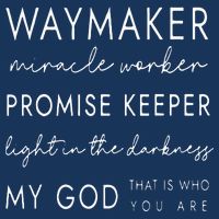 Waymaker Promise Keeper Miracle Worker Christian Infant Baby Jersey Bodysuit