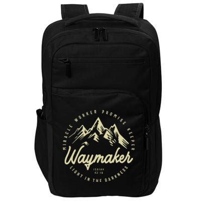 Waymaker Promise Keeper Miracle Worker Christian Impact Tech Backpack