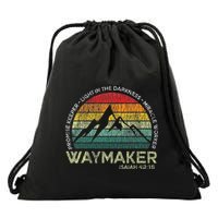 Waymaker Promise Keeper Miracle Worker Christian Drawstring Bag