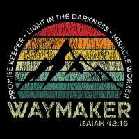 Waymaker Promise Keeper Miracle Worker Christian Drawstring Bag
