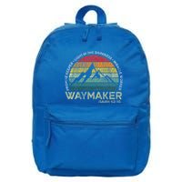 Waymaker Promise Keeper Miracle Worker Christian 16 in Basic Backpack