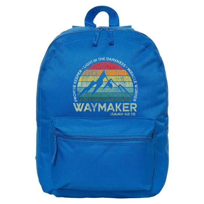 Waymaker Promise Keeper Miracle Worker Christian 16 in Basic Backpack