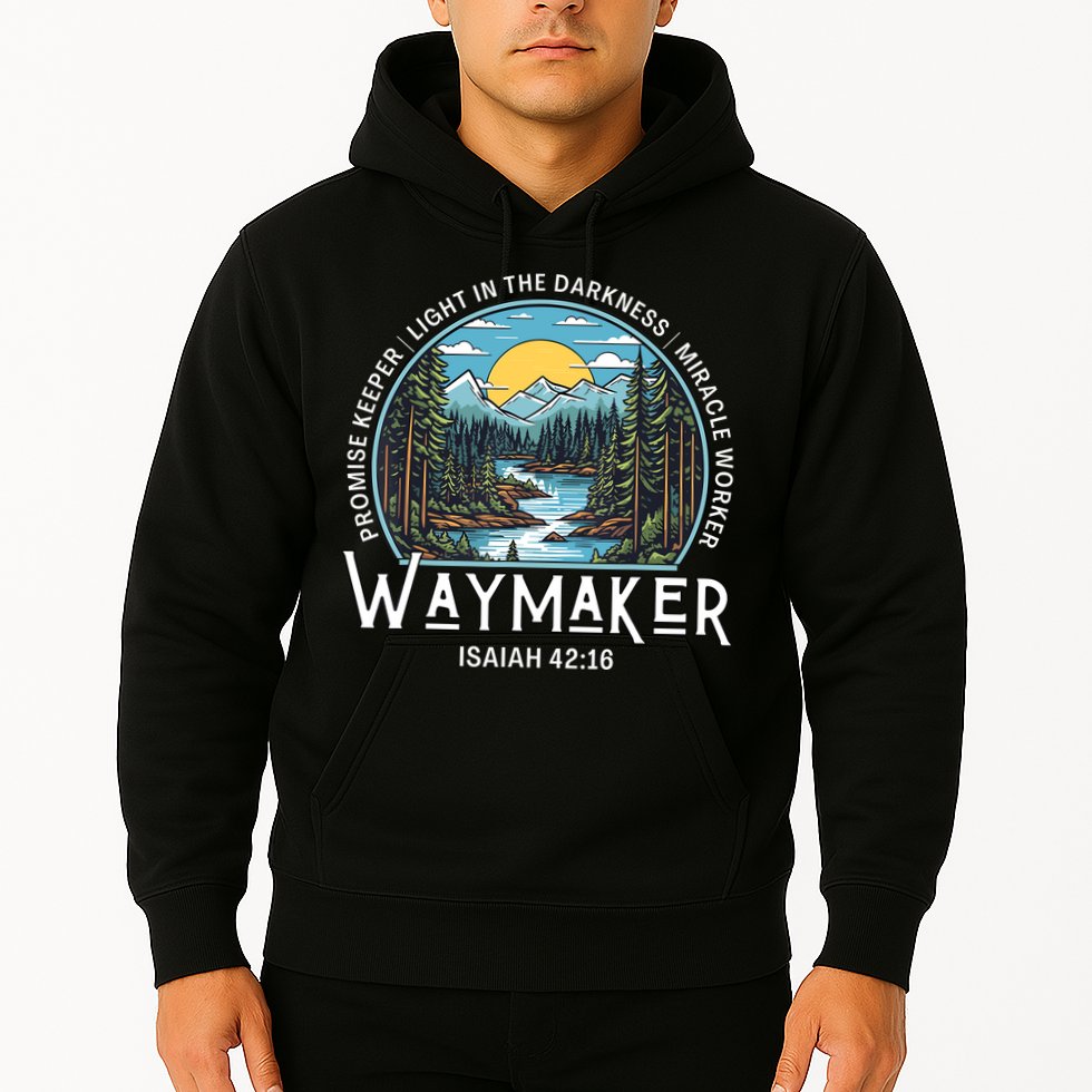 Waymaker Promise Keeper Miracle Worker Christian Bible Verse Hoodie