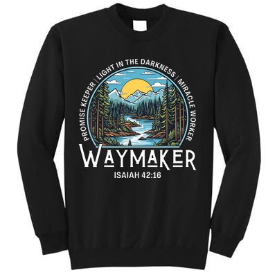 Waymaker Promise Keeper Miracle Worker Christian Bible Verse Sweatshirt