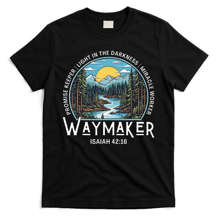 Waymaker Promise Keeper Miracle Worker Christian Bible Verse T-Shirt