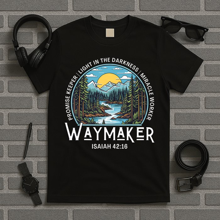 Waymaker Promise Keeper Miracle Worker Christian Bible Verse T-Shirt