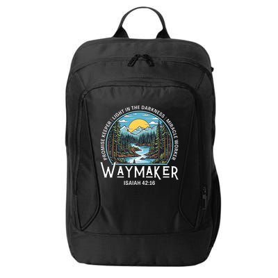 Waymaker Promise Keeper Miracle Worker Christian Bible Verse City Backpack