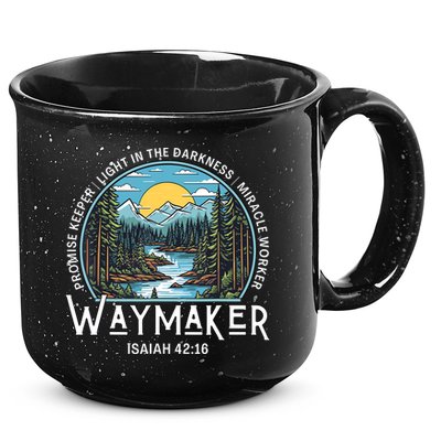 Waymaker Promise Keeper Miracle Worker Christian Bible Verse 15oz Campfire Ceramic Mug