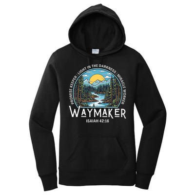 Waymaker Promise Keeper Miracle Worker Christian Bible Verse Women's Pullover Hoodie
