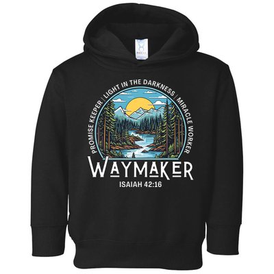 Waymaker Promise Keeper Miracle Worker Christian Bible Verse Toddler Hoodie