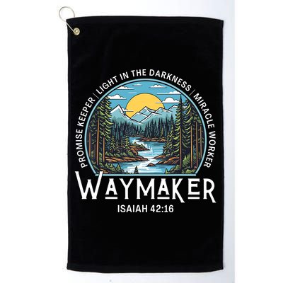 Waymaker Promise Keeper Miracle Worker Christian Bible Verse Golf Towel