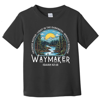 Waymaker Promise Keeper Miracle Worker Christian Bible Verse Toddler T-Shirt