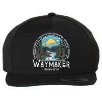 Waymaker Promise Keeper Miracle Worker Christian Bible Verse Wool Snapback Cap