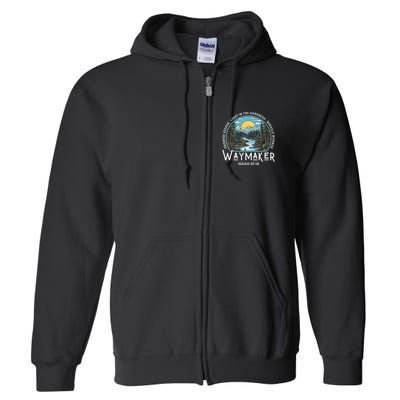 Waymaker Promise Keeper Miracle Worker Christian Bible Verse Full Zip Hoodie