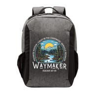 Waymaker Promise Keeper Miracle Worker Christian Bible Verse Vector Backpack